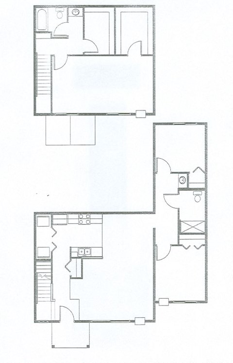 Floor plan for 3 beds, 1.5 baths, 1522 sqft